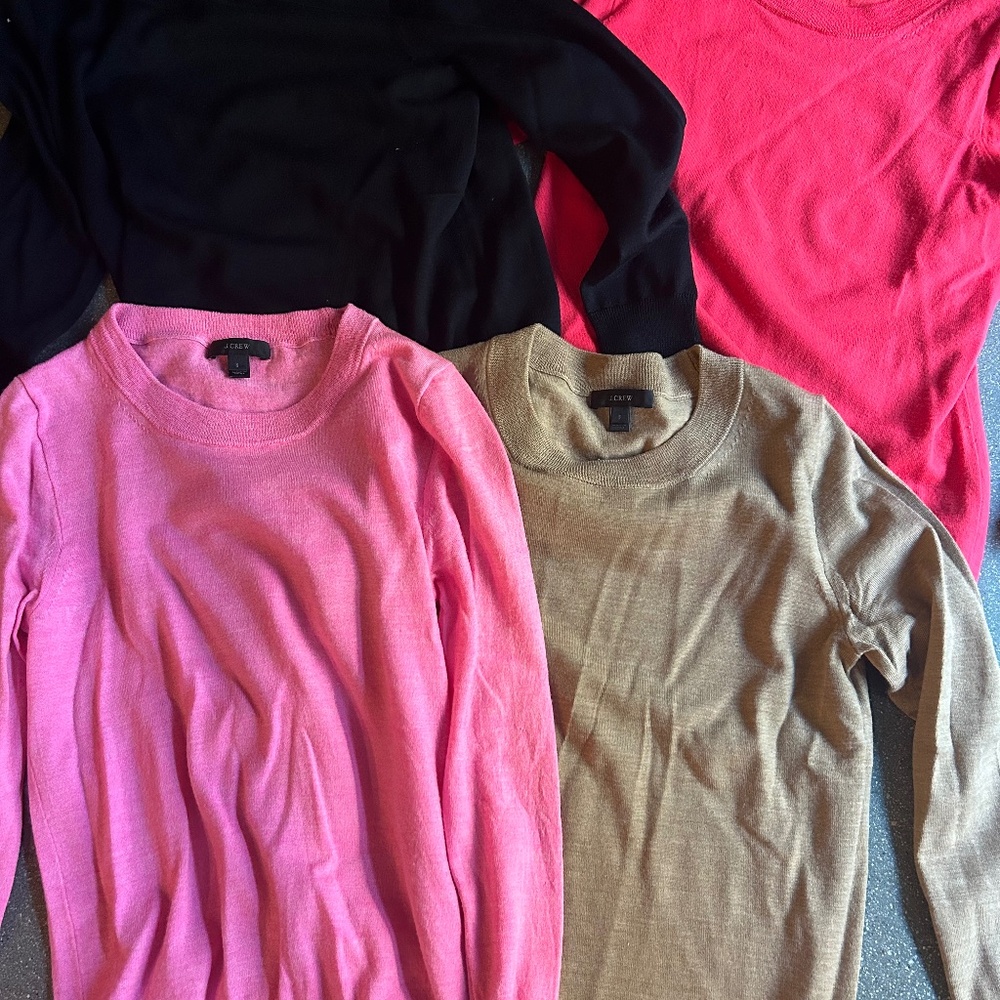 Adorable and comfy Jcrew cotton sweaters